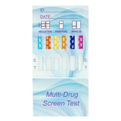 Drugs of Abuse Test Kit Healgen® AMP1000, BUP10, BZO300, COC300, mamp/MET1000, OPI2000, PCP25, THC50 25 Tests CLIA Waived BOX OF 25 MK-1287384