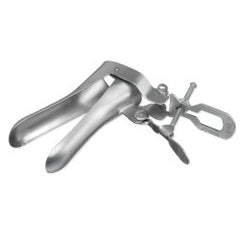 Vaginal Speculum Instrapac® Cusco Sterile Office Grade Stainless Steel Small Double Blade Duckbill Disposable Without Light Source Capability Case of 40 MK-1291016
