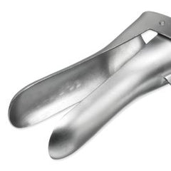 Vaginal Speculum Instrapac® Cusco Sterile Office Grade Stainless Steel Large Double Blade Duckbill Disposable Without Light Source Capability Case of 40 MK-1291018