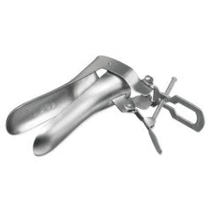 Vaginal Speculum Instrapac® Cusco Sterile Office Grade Stainless Steel Large Double Blade Duckbill Disposable Without Light Source Capability Case of 40 MK-1291018