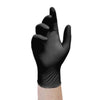 Exam Glove Halyard™ Medium 100 per Box NonSterile Nitrile Standard Cuff Length Textured Fingertips Black Chemo Tested / Fentanyl Tested MK-1292452