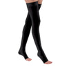 Compression Stocking JOBST® Relief Thigh High Small / Petite Black Open Toe MK-1293215