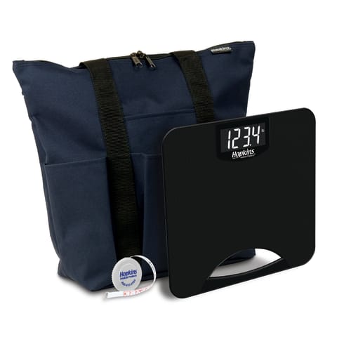 marketlab Hopkins EZ Carry 550lb Height & Weight Combo with Carry Tote and Tape Measure, With 550lb Digital Scale 1 / each