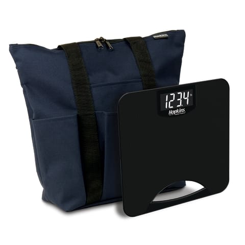 marketlab Hopkins EZ Carry 550lb Digital Scale • 13"W x 13"D x 1"H, Digital Scale with Tote 1 / each