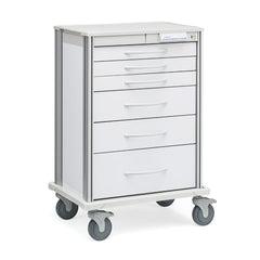 MARKET LAB Pace Cart, 30 • White Frame With Drawers • 29.25"W x 21.25"D x 42.5"H EACH ML138725