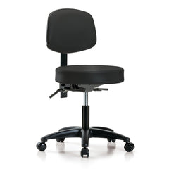 market leb Extra-Cushioned Lab Stool, With Back & Pneumatic Height Adjustment each ML138822