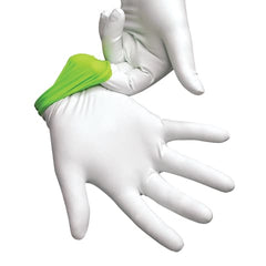 Market lab Intercept Free Gloves • White Exterior, Green Interior Nitrile Glove pack