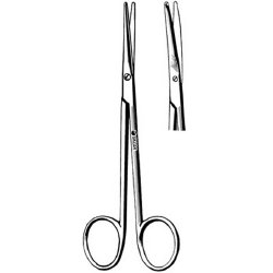 Dissecting Scissors Sklar® Metzenbaum 4-3/4 Inch Length OR / Surgical Grade German Stainless Steel NonSterile Finger Ring Handle Curved on Flat Blunt Tip / Blunt Tip EACH MK-138990