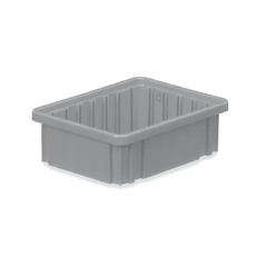 marketlab Dividable Storage Box, 10.875"L x 8.25"W x 3.5"H • Gray 1 / each