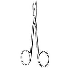 Iris Scissors Sklar® 3-1/2 Inch Length OR / Surgical Grade German Stainless Steel NonSterile Finger Ring Handle Straight Sharp Tip / Sharp Tip EACH MK-167790