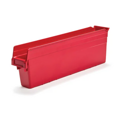 marketlab 8 Inch High Shelf Bins 4.375"W x 23.625"D • Red 1 / each