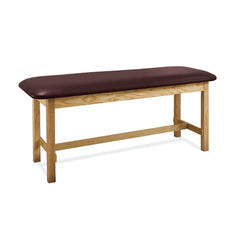 MARKET LAB Wooden Flat Top Treatment Exam Table with H-Brace each ML18468-139
