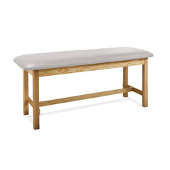 MARKET LAB Wooden Flat Top Treatment Exam Table with H-Brace each ML18468-139