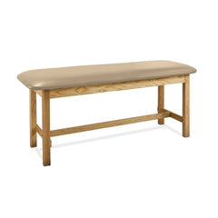 MARKET LAB Wooden Flat Top Treatment Exam Table with H-Brace each ML18468-139
