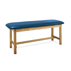 MARKET LAB Wooden Flat Top Treatment Exam Table with H-Brace each ML18468-139