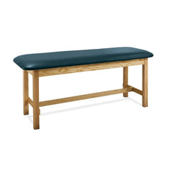 MARKET LAB Wooden Flat Top Treatment Exam Table with H-Brace each ML18468-139