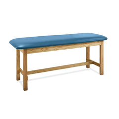 MARKET LAB Wooden Flat Top Treatment Exam Table with H-Brace each ML18468-139