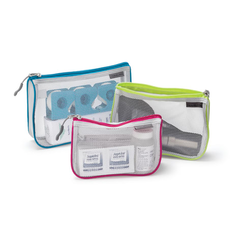 marketlab Mesh Organizing Pouches Set of 3 Assorted 1 / each