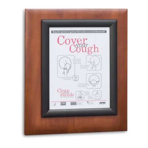 Marketlab Message Board Panel • Black Frame, Single • 13"W x 15"H • Cherry  1 / each