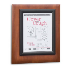 Marketlab Message Board Panel • Black Frame, Single • 13"W x 15"H • Cherry  1 / each