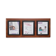Marketlab Message Board Panel • Black Frame, Triple • 35"W x 16"H 1 / each