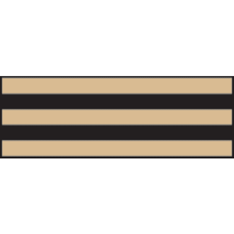 marketlab Black Stripe Sheet Tape • 6.35mm, Beige 1 / each