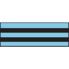 marketlab Black Stripe Sheet Tape • 6.35mm Light Blue 1 / each