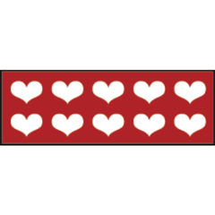 marketlab Sheet Tape, Specialty Symbols  - 6.35mm 1 / each