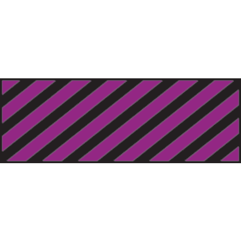 marketlab Diagonal Stripe Sheet Tape • 6.35mm 1 / each