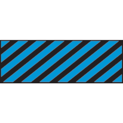 marketlab Diagonal Stripe Sheet Tape • 6.35mm 1 / each