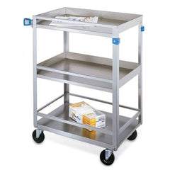 MARKET LAB Stainless Steel Guard Rail Carts 15.5" x 24" Guard Rail Cart EACH ML205401