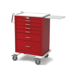 MARKET LAB 6-Drawer Heavy-Duty Steel Emergency Cart with Accessory Package Steel Emergency Cart • 29"W x 24.5"D, 6-Drawer with Accessory Pkg • 42"H EACH ML20738