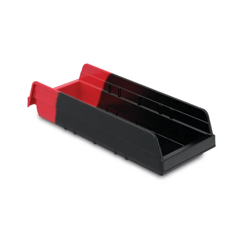 marketlab Indicator Bin, Indicator Bin 17-7/8 x 6-5/8 x 4 • Black/Red 12 / pk