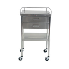 market leb Stainless Steel Utility Table w/Drawer and Guardrail each ML23442