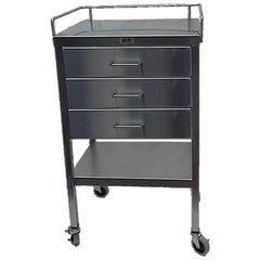 market leb Stainless Steel Utility Table w/Drawer and Guardrail each ML23442