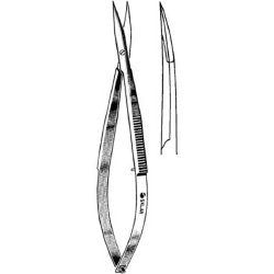 Tenotomy Scissors Sklar® Westcott 4-1/4 Inch Length OR / Surgical Grade German Stainless Steel NonSterile Thumb Handle Curved Sharp Tip / Sharp Tip EACH MK-242910