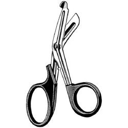 Utility Scissors Sklar® Multi-Cut 6 Inch Length OR / Surgical Grade German Stainless Steel / Plastic NonSterile Blue Finger Ring Handle Angled Blunt Tip / Blunt Tip EACH MK-252898