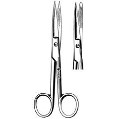 Operating Scissors Sklar® 4-1/2 Inch Length OR / Surgical Grade German Stainless Steel NonSterile Finger Ring Handle Straight Sharp Tip / Blunt Tip EACH MK-252907