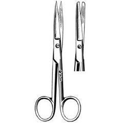 Operating Scissors Sklar® 4-1/2 Inch Length OR / Surgical Grade German Stainless Steel NonSterile Finger Ring Handle Straight Blunt Tip / Blunt Tip EACH MK-252912