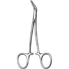 Splinter Forceps Sklar® Peet 4-3/4 Inch Length OR / Surgical Grade German Stainless Steel NonSterile Locking Finger Ring Handle Double Curved Sharp Serrated Tips EACH MK-252968