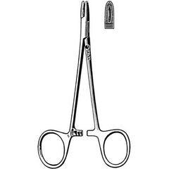 Needle Holder Derf 4-3/4 Inch Length Straight Serrated Tip Finger Ring Handle Each MK-252974