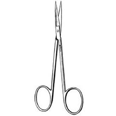 Iris Scissors Sklar® 3-1/2 Inch Length OR / Surgical Grade German Stainless Steel NonSterile Finger Ring Handle Straight Sharp Tip / Sharp Tip EACH MK-252991