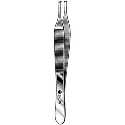 Tissue Forceps Sklarlite XD™ Adson 4-3/4 Inch Length OR / Surgical Grade German Stainless Steel NonSterile NonLocking Thumb Handle Straight Extra Delicate, 1 X 2 Teeth EACH MK-253022