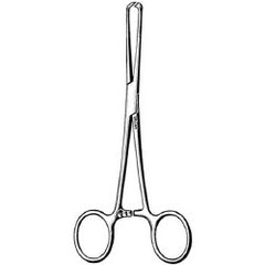 Tissue Forceps Sklar® Allis 6 Inch Length OR / Surgical Grade German Stainless Steel NonSterile Locking Finger Ring Handle Straight 3 X 4 Teeth EACH MK-253044