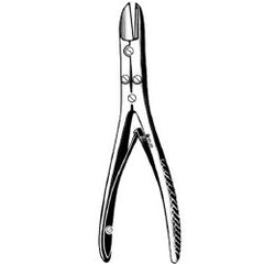 Bone Cutting Forceps Sklar® Ruskin-Liston 7-1/4 Inch Length OR / Surgical Grade German Stainless Steel NonSterile NonLocking Plier Handle Straight Cutting Beak Tips EACH MK-253049