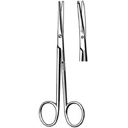 Dissecting Scissors Sklar® Metzenbaum 6 Inch Length OR / Surgical Grade German Stainless Steel NonSterile Finger Ring Handle Curved on Flat Blunt Tip / Blunt Tip EACH MK-253060