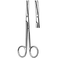 Dissecting Scissors Sklar® Metzenbaum 6 Inch Length OR / Surgical Grade German Stainless Steel NonSterile Finger Ring Handle Curved on Flat Blunt Tip / Blunt Tip EACH MK-253060