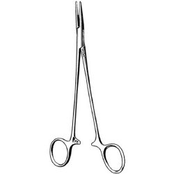Hemostatic Forceps Sklar® Adson 7-1/4 Inch Length OR / Surgical Grade German Stainless Steel NonSterile Locking Finger Ring Handle Straight Serrated Tips EACH MK-253068