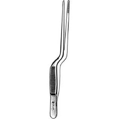 Dressing Forceps Sklar® Adson 7-1/2 Inch Length OR / Surgical Grade German Stainless Steel NonSterile NonLocking Thumb Handle Straight Delicate, Serrated Tips EACH MK-253076
