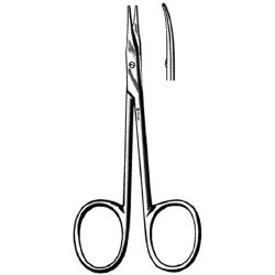 Tenotomy Scissors Sklar® Stevens 4-1/2 Inch Length OR / Surgical Grade German Stainless Steel NonSterile Finger Ring Handle Curved Blunt Tip / Blunt Tip EACH MK-253097